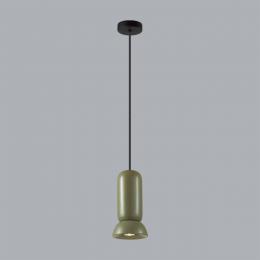 Odeon light 5054/1B PENDANT ODL24 315 черный/зеленый/металл/керамика Подвес GU10 LED 4W KERAMA  - 4 купить